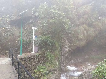 景區環境監測自動氣象站也是一道風景線